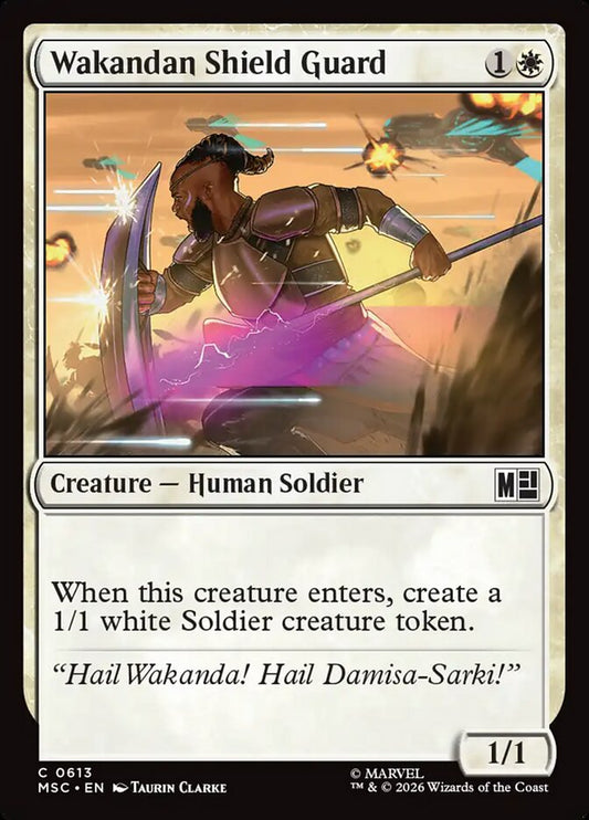 MTG Card Title: Wakandan Shield Guard MSC/613