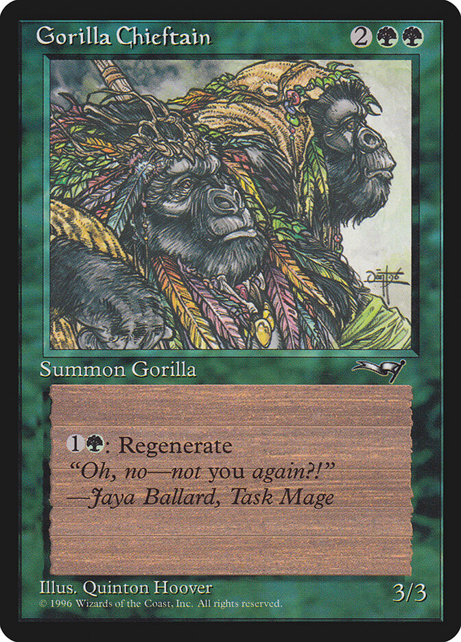 MTG Card Title: Gorilla Chieftain ALL/94a