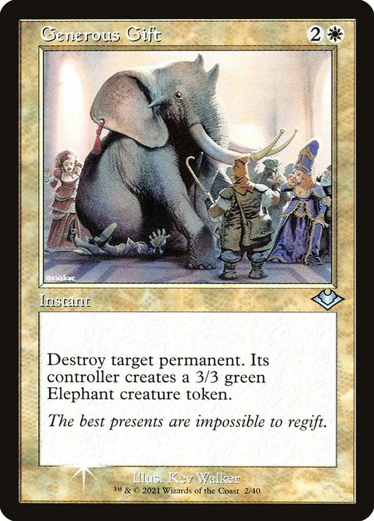 MTG Card Title: Generous Gift H1R/2