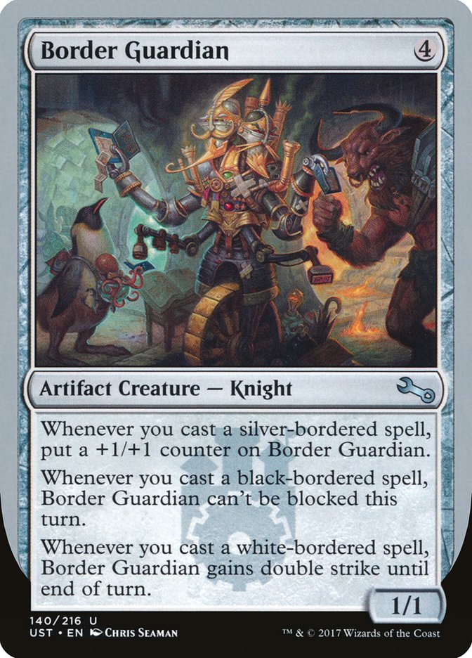 MTG Card Title: Border Guardian UST/140
