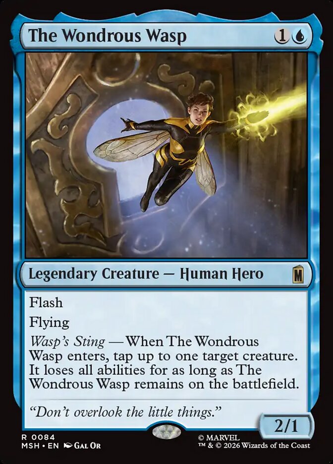 MTG Card Title: The Wondrous Wasp MSH/84