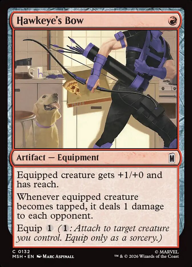 MTG Card Title: Hawkeye's Bow MSH/132