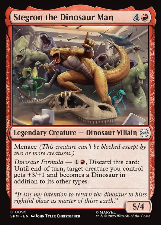 MTG Card Title: Stegron the Dinosaur Man SPM/95