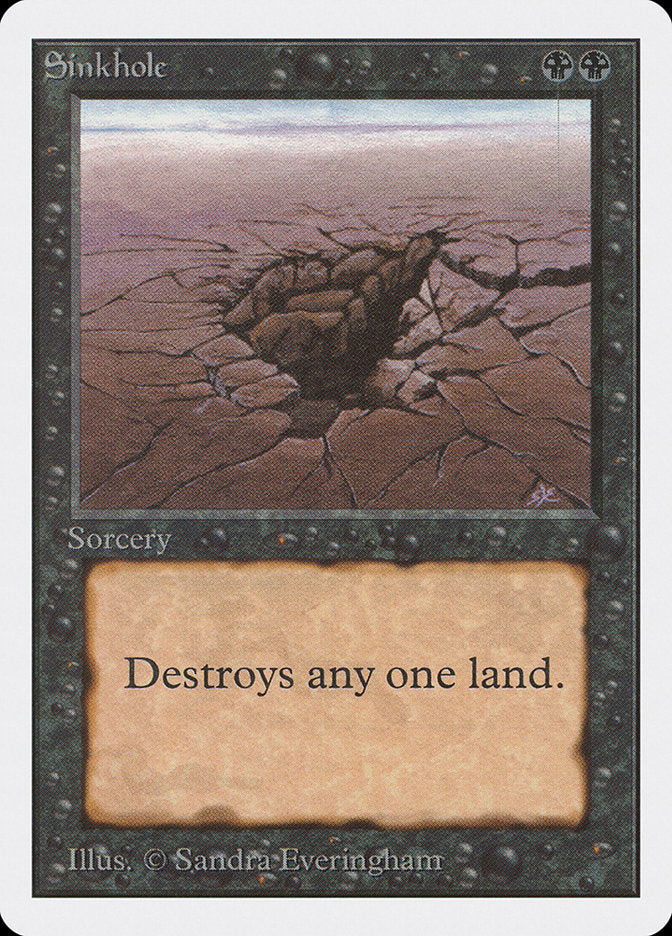 MTG Card Title: Sinkhole 2ED/130