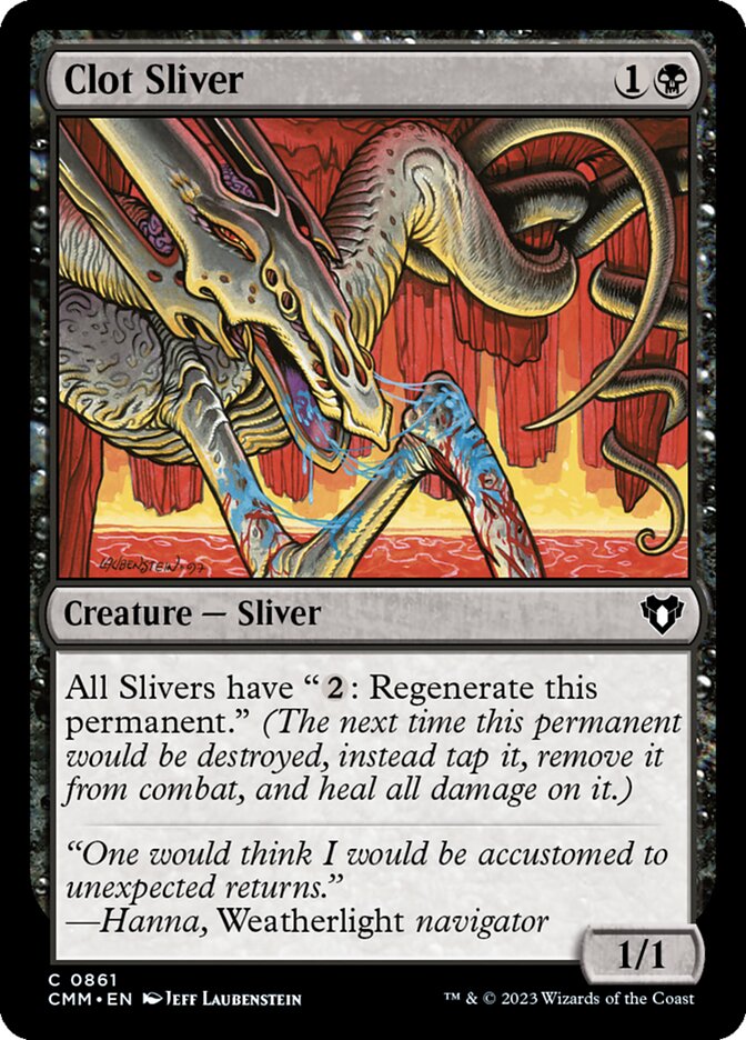 MTG Card Title: Clot Sliver CMM/861