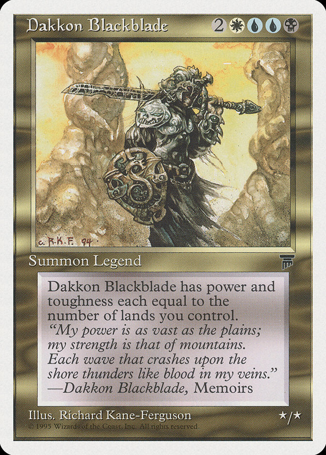 MTG Card Title: Dakkon Blackblade CHR/75