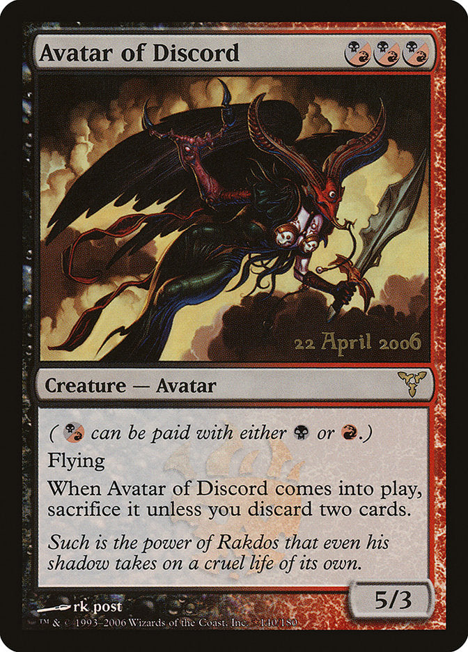 MTG Card Title: Avatar of Discord PDIS/140*