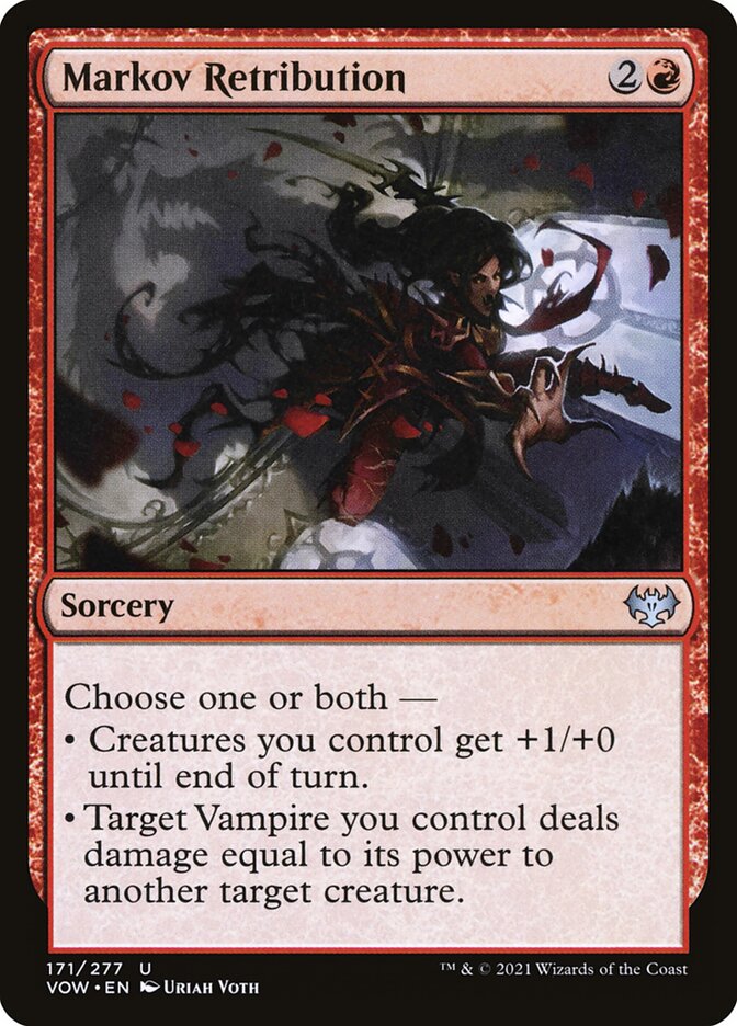 MTG Card Title: Markov Retribution VOW/171