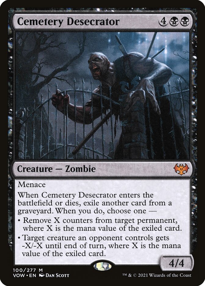 MTG Card Title: Cemetery Desecrator VOW/100