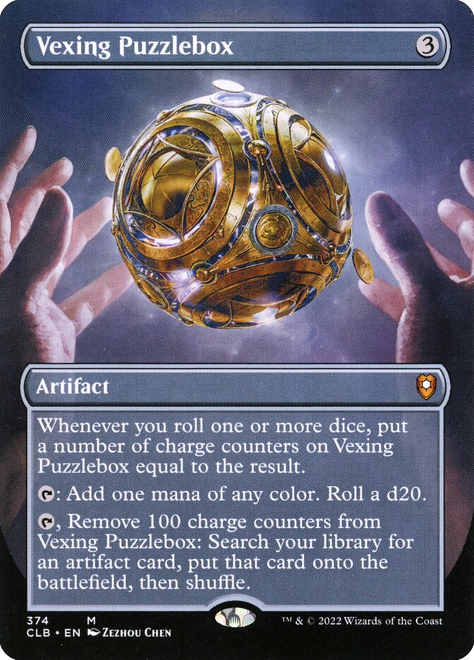 MTG Card Title: Vexing Puzzlebox CLB/374