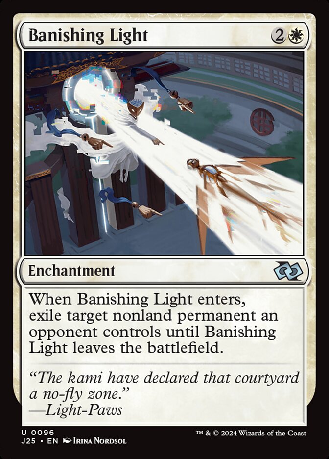 MTG Card Title: Banishing Light J25/96
