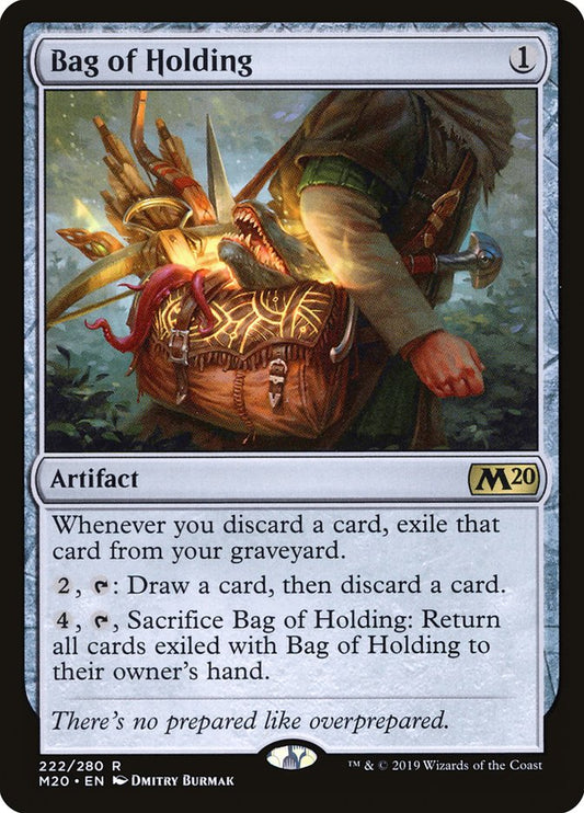 MTG Card Title: Bag of Holding M20/222