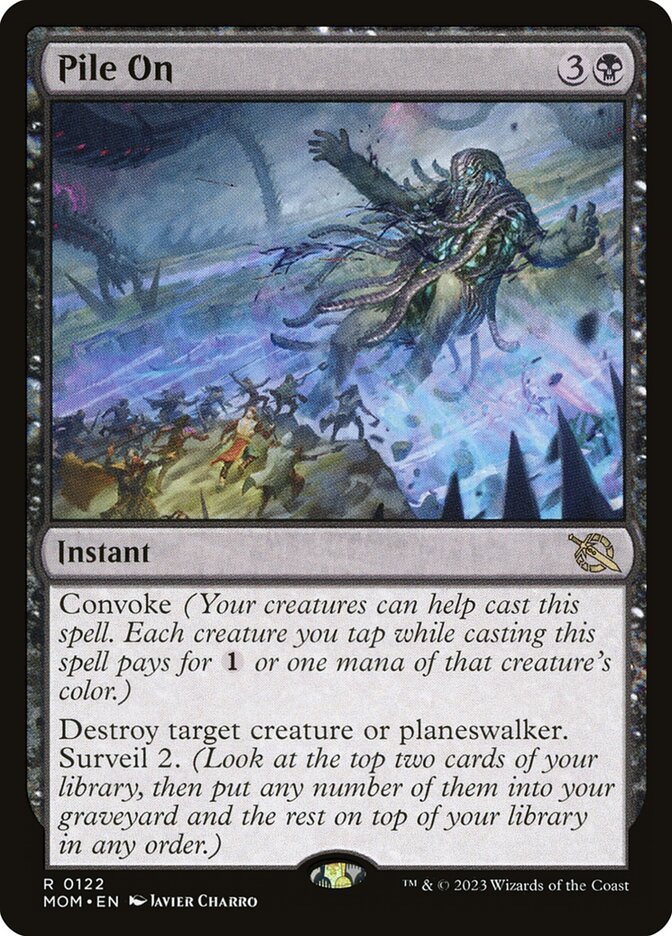 MTG Card Title: Pile On MOM/122