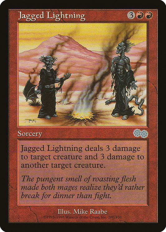 MTG Card Title: Jagged Lightning USG/200