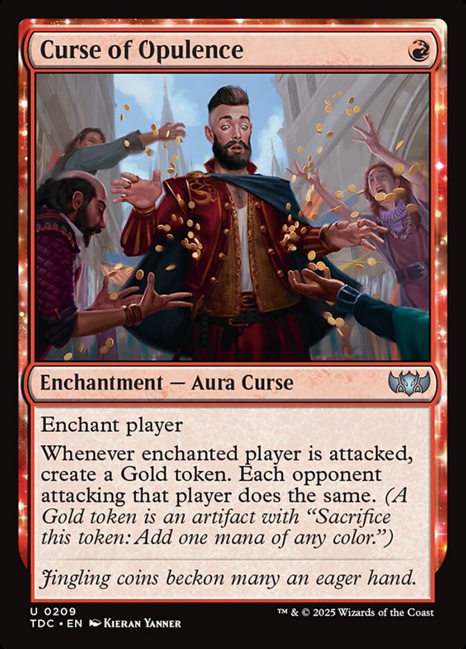 MTG Card Title: Curse of Opulence TDC/209