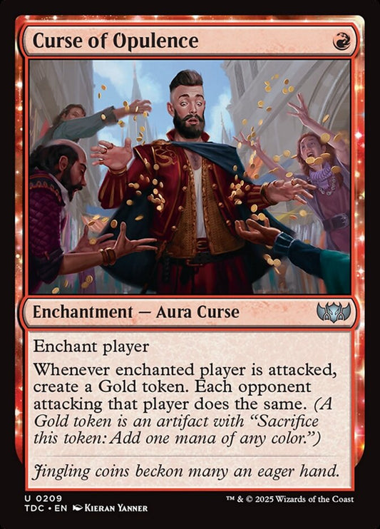 MTG Card Title: Curse of Opulence TDC/209