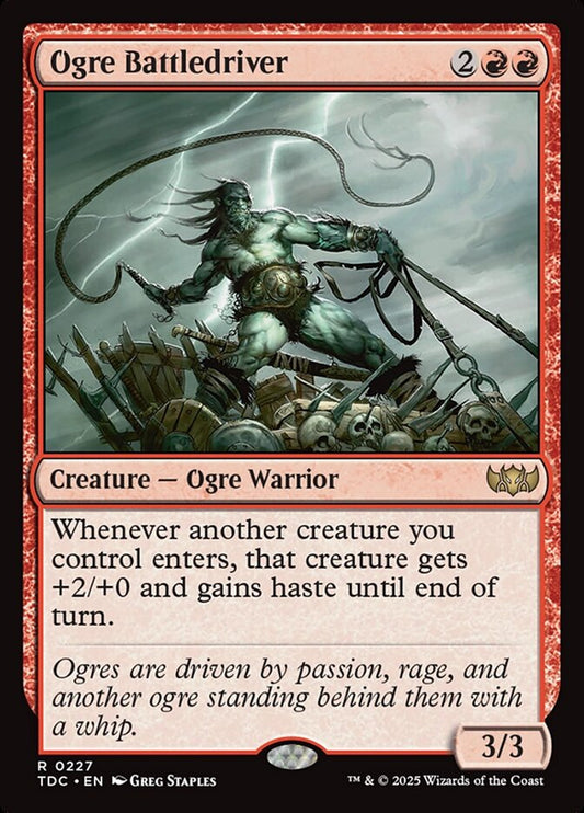 MTG Card Title: Ogre Battledriver TDC/227