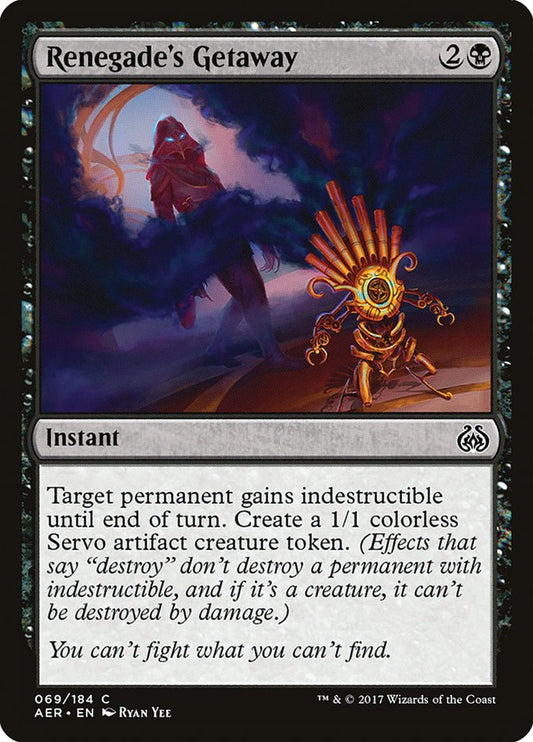 MTG Card Title: Renegade's Getaway AER/69
