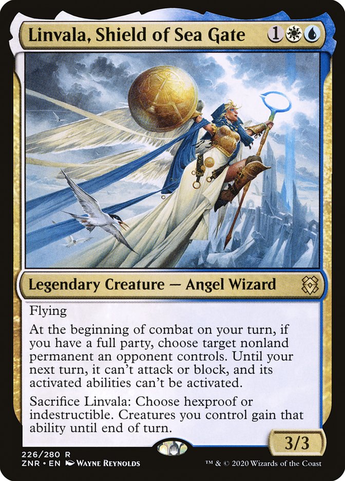 MTG Card Title: Linvala, Shield of Sea Gate ZNR/226