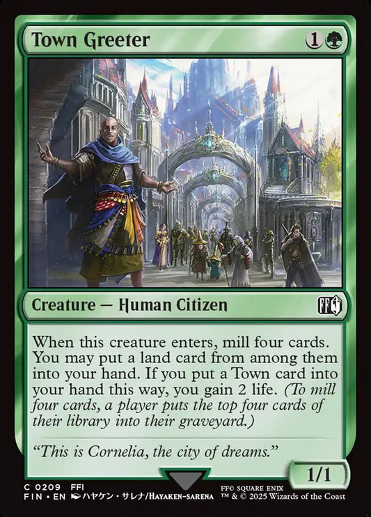 MTG Card Title: Town Greeter FIN/209