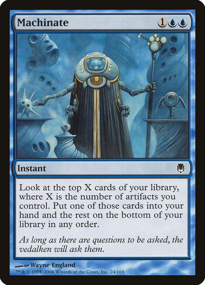 MTG Card Title: Machinate DST/24