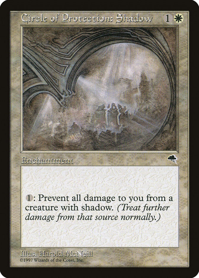 MTG Card Title: Circle of Protection: Shadow TMP/12