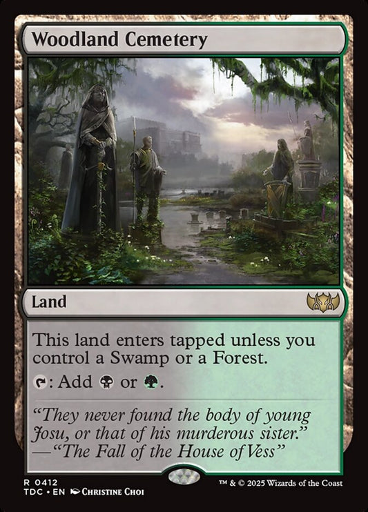 MTG Card Title: Woodland Cemetery TDC/412