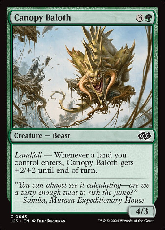 MTG Card Title: Canopy Baloth J25/643