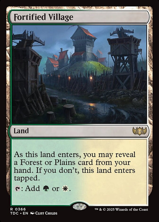 MTG Card Title: Fortified Village TDC/366