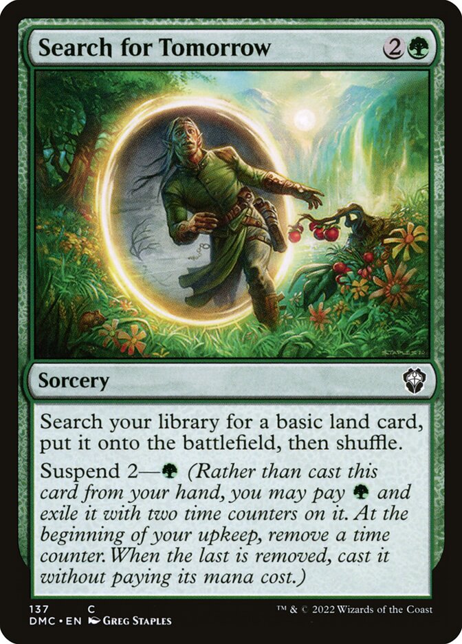 MTG Card Title: Search for Tomorrow DMC/137