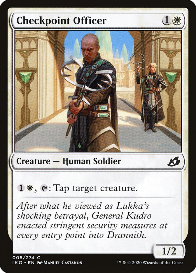 MTG Card Title: Checkpoint Officer IKO/5