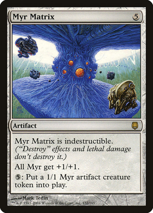 MTG Card Title: Myr Matrix DST/132
