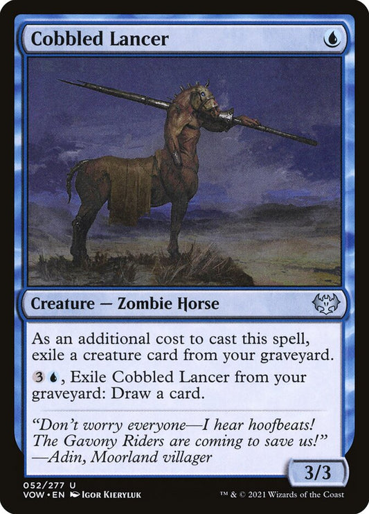 MTG Card Title: Cobbled Lancer VOW/52