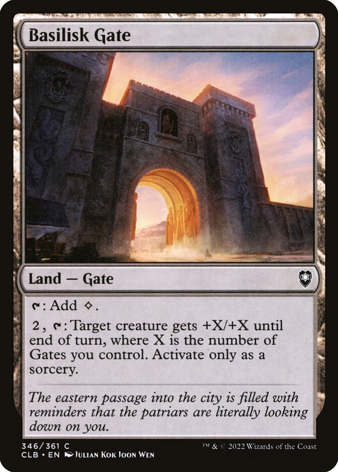 MTG Card Title: Basilisk Gate CLB/346