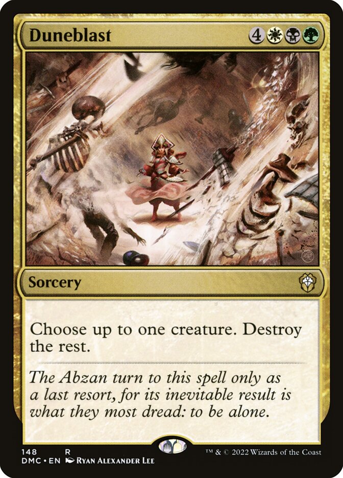 MTG Card Title: Duneblast DMC/148