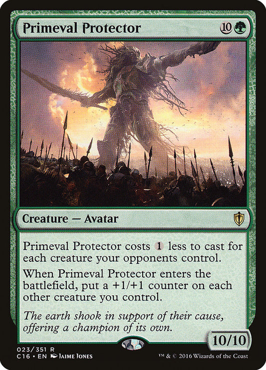 MTG Card Title: Primeval Protector C16/23