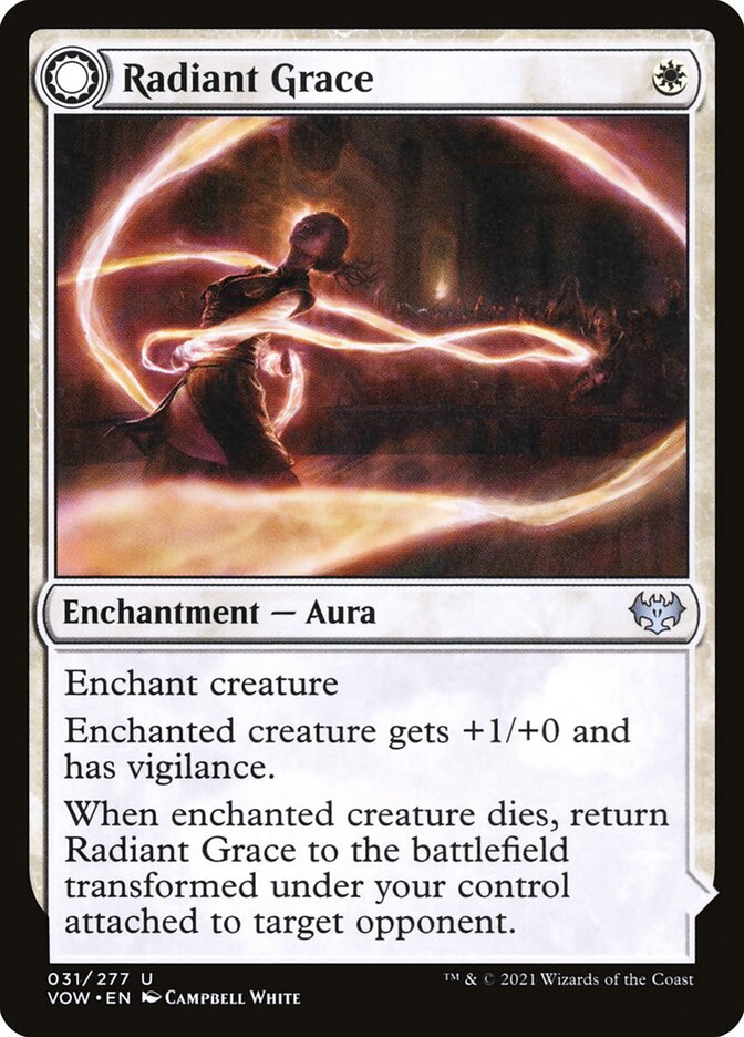 MTG Card Title: Radiant Grace // Radiant Restraints VOW/31