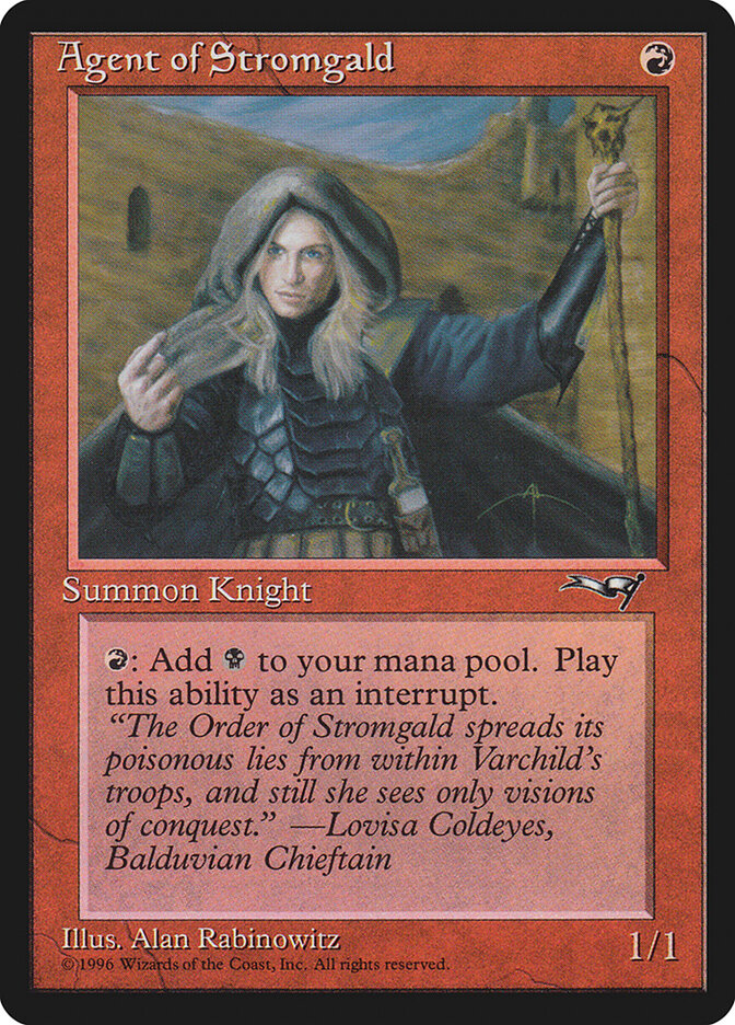 MTG Card Title: Agent of Stromgald ALL/64a