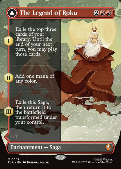 MTG Card Title: The Legend of Roku // Avatar Roku TLA/357