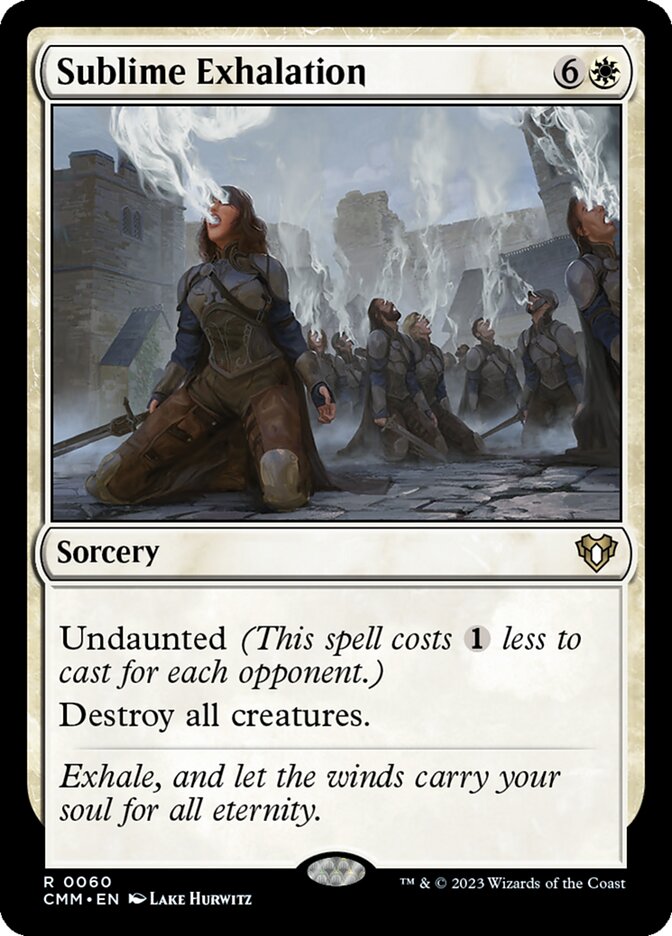 MTG Card Title: Sublime Exhalation CMM/60