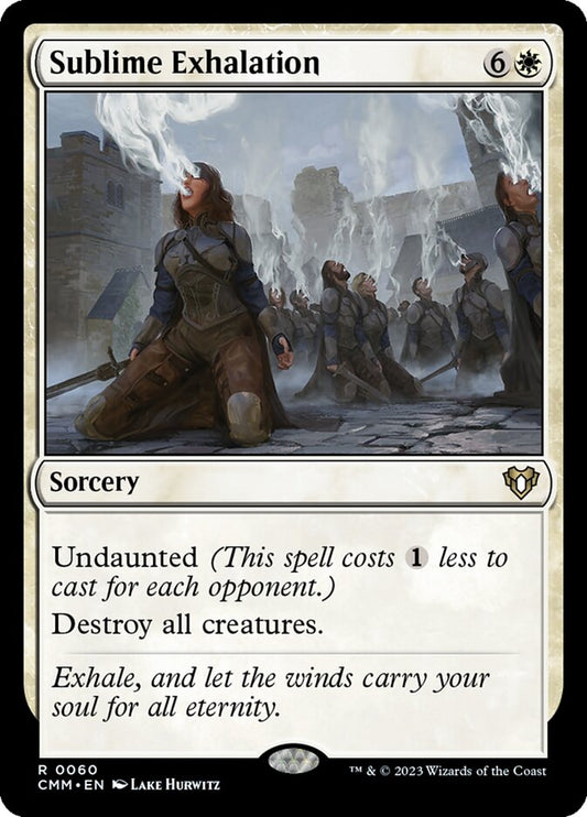 MTG Card Title: Sublime Exhalation CMM/60