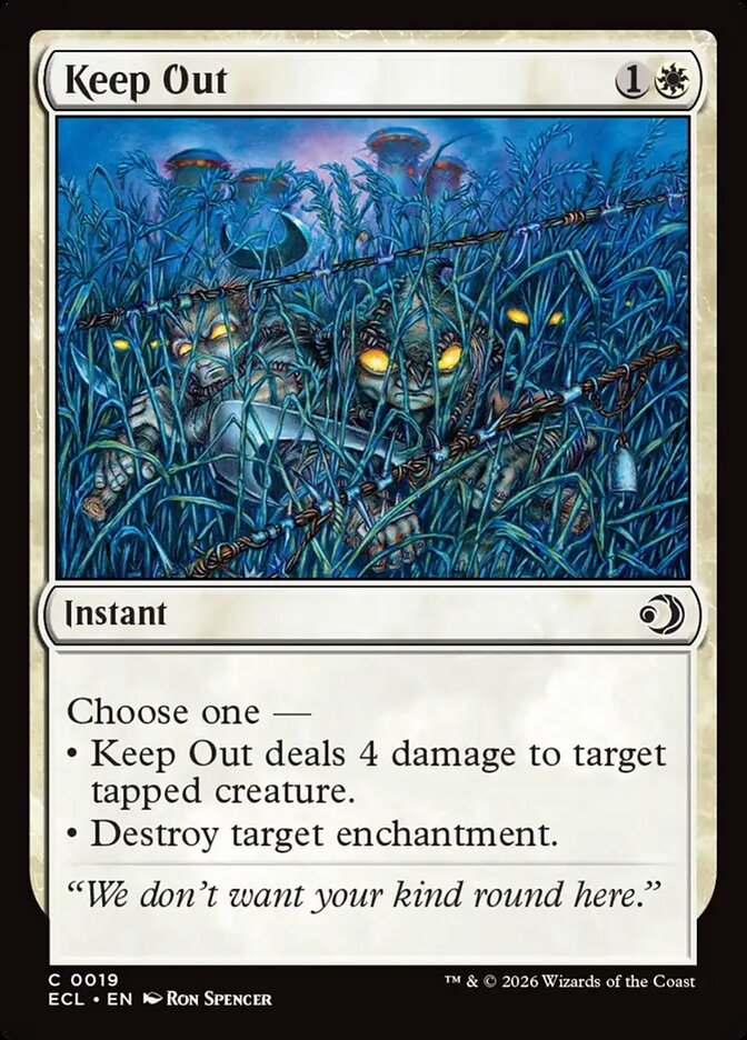 MTG Card Title: Keep Out ECL/19