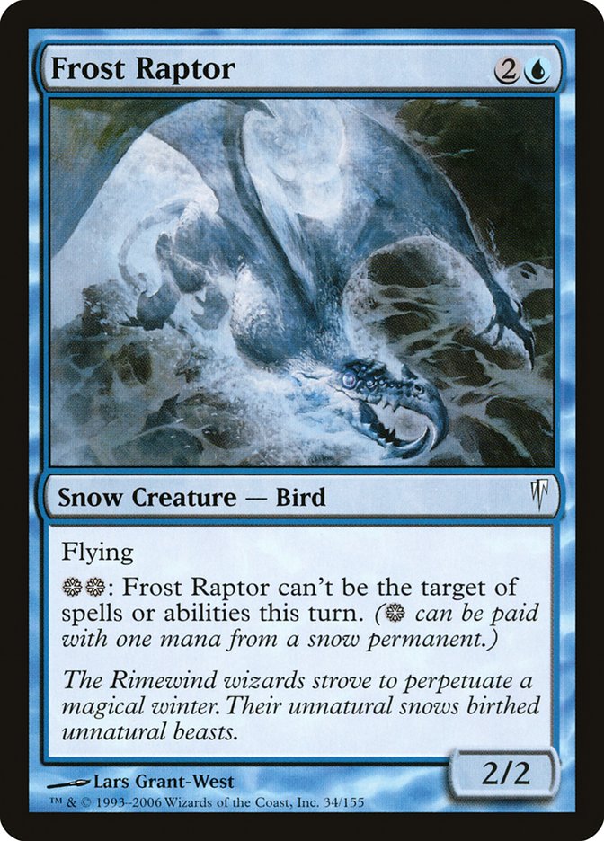 MTG Card Title: Frost Raptor CSP/34