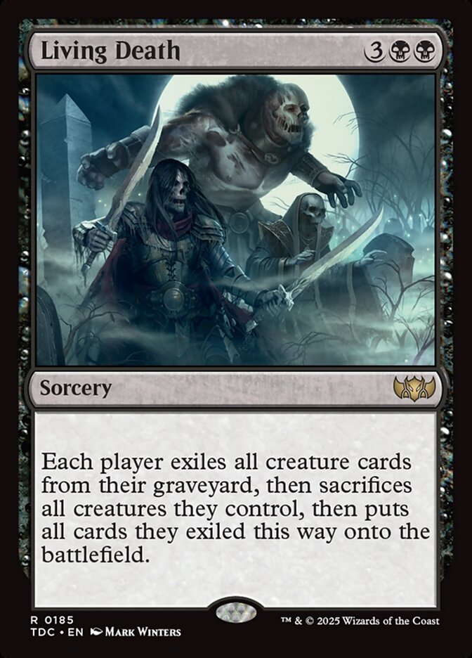 MTG Card Title: Living Death TDC/185
