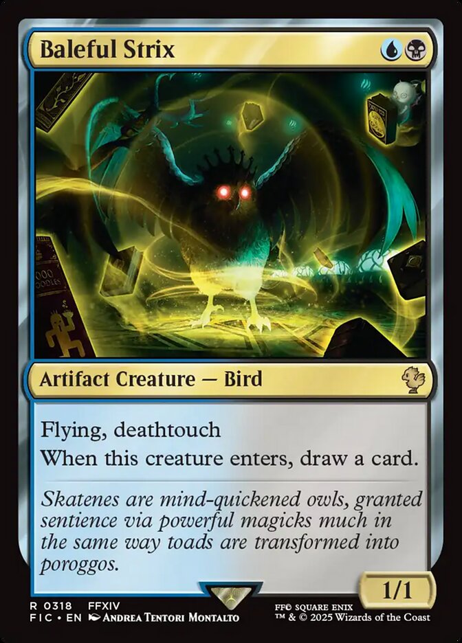 MTG Card Title: Baleful Strix FIC/318