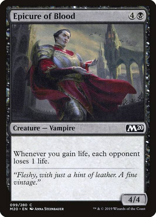 MTG Card Title: Epicure of Blood M20/99
