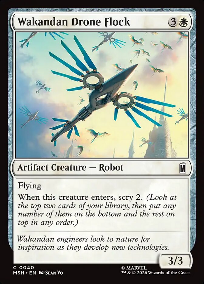 MTG Card Title: Wakandan Drone Flock MSH/40