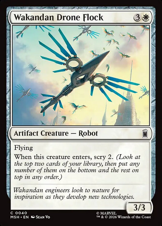 MTG Card Title: Wakandan Drone Flock MSH/40