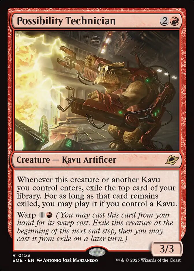 MTG Card Title: Possibility Technician EOE/153