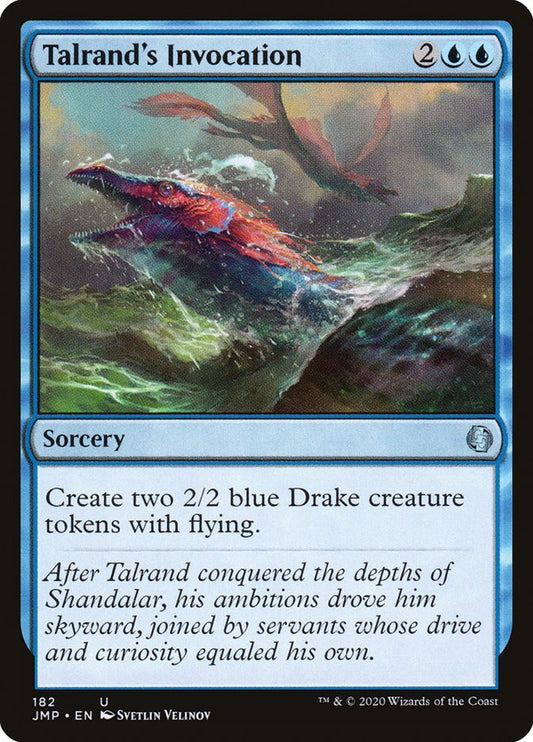 MTG Card Title: Talrand's Invocation JMP/182